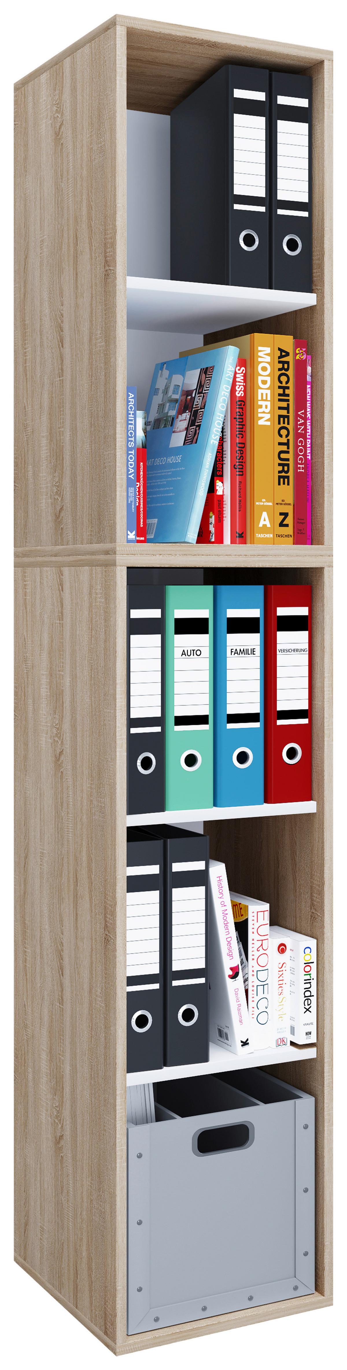 Aktenregal Lona Eiche Dekor B: 35 cm - Sonoma Eiche, MODERN (35/183/37cm) - MID.YOU