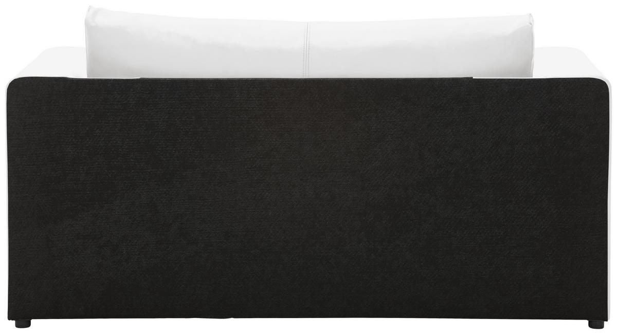 2-sitzer-sofa Mit Schlaffunktion Lisa B: 150 Cm - Schwarz/Weiß, Design, Textil (150/78/70cm) - MID.YOU
