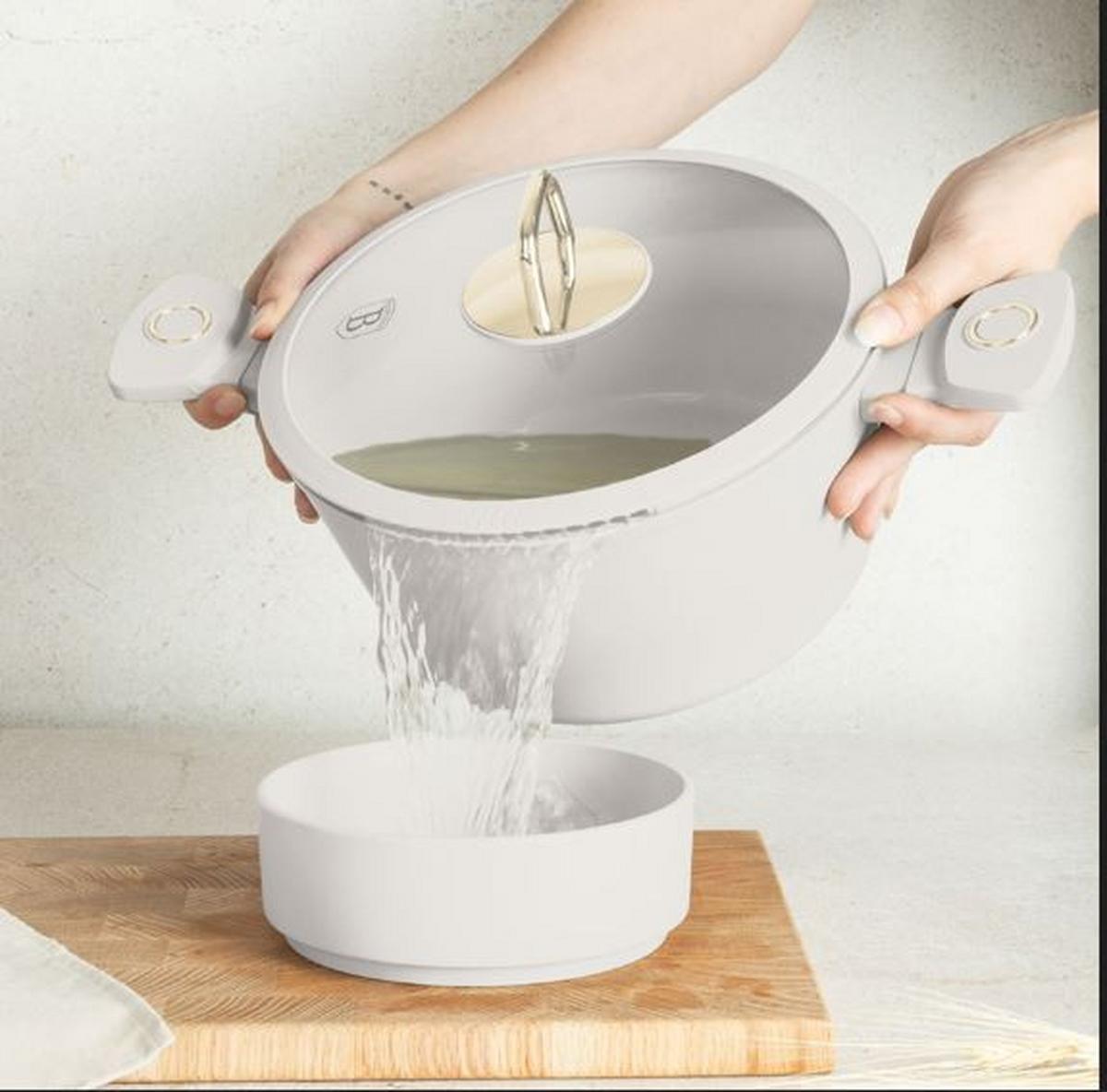 Kochtopfset 15--Teilig., Creme - Creme, Basics, Metall