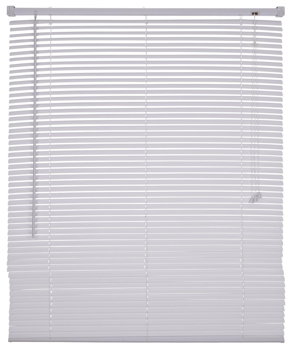 Jalousie Astrid 40x120 cm Kunststoff Weiß Schnurzug - Weiß, KONVENTIONELL, Kunststoff/Metall (40/120cm) - Ondega