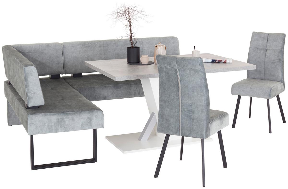 Eckbank Rab Ii - Schwarz/Grün, MODERN, Holz/Holzwerkstoff (160/200cm) - Ondega