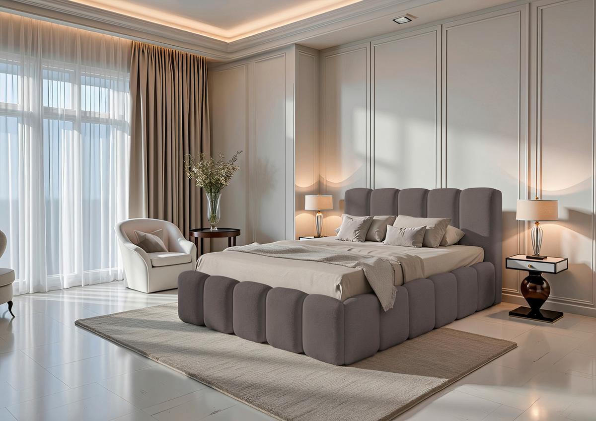 Polsterbett Artamide Dunkelgrau Lf: 160x200 Cm - Dunkelgrau, MODERN, Holz/Textil (160/200cm) - Livetastic