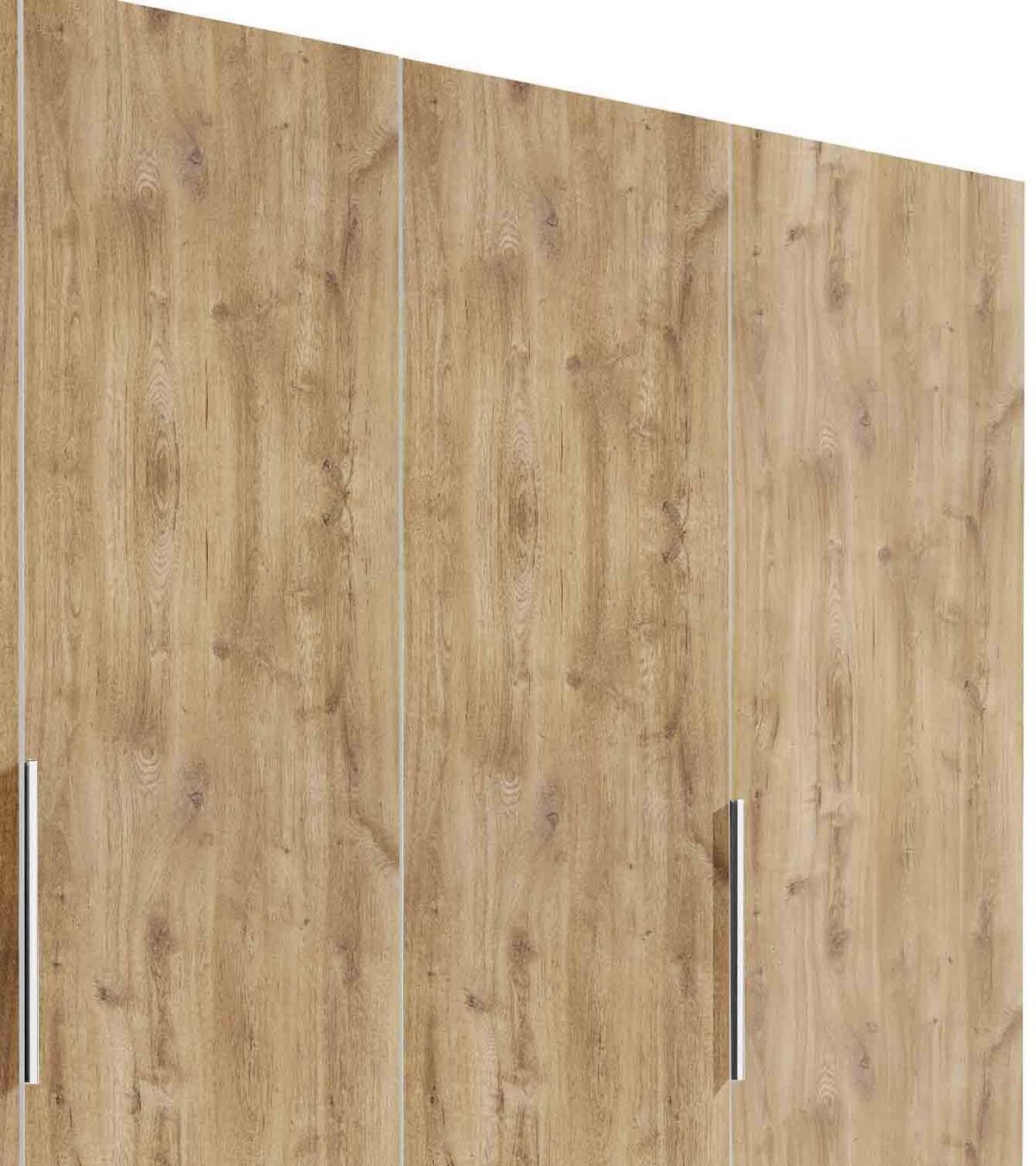 Drehtürenschrank Mit Laden 250cm Level 36a, Eiche Dekor - Eichefarben, MODERN, Holzwerkstoff (250/216/58cm) - MID.YOU