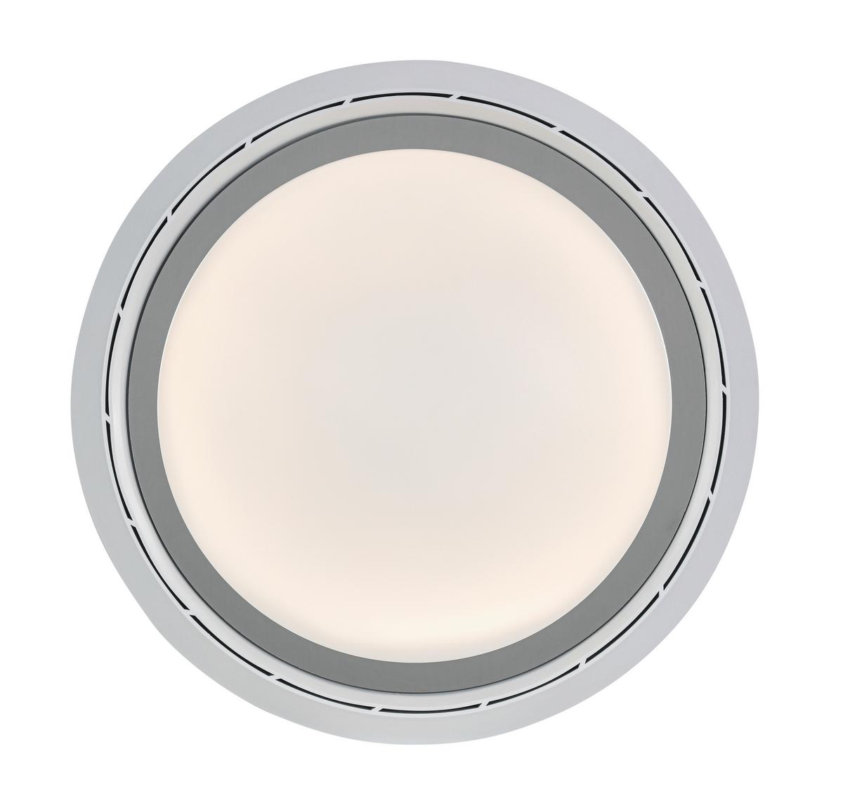 Deckenventilator Carolin - Chromfarben/Weiß, Basics, Kunststoff (42/18cm) - Luca Bessoni