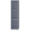 Schallplattenregal Platto 3-Fach - Grau, Basics, Holzwerkstoff (34/107/30cm) - MID.YOU