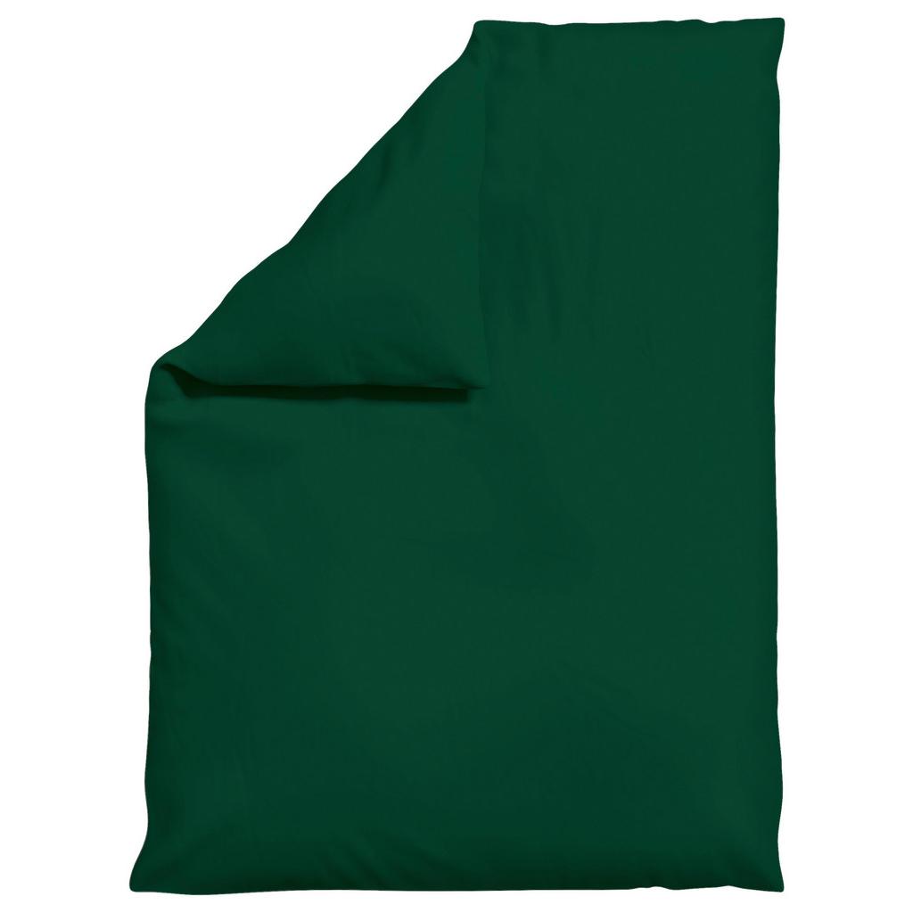 Bettdeckenbezug Knitted Jersey 155x220 cm Dunkelgrün