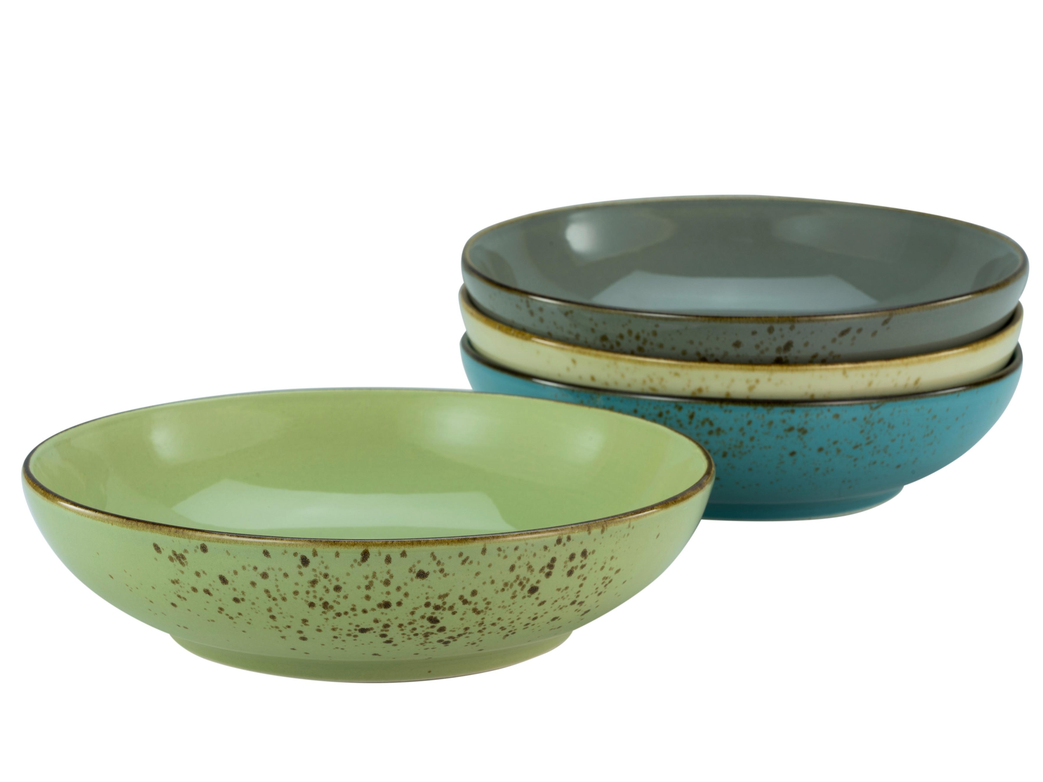 Schüssel Keramik Multicolor Nc Poke Bowl 4tlg D: 22,5cm - Multicolor, KONVENTIONELL, Keramik (22,5/5,8cm) - Creatable