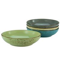 Schüssel Keramik Multicolor Nc Poke Bowl 4tlg D: 22,5cm - Multicolor, KONVENTIONELL, Keramik (22,5/5,8cm) - Creatable