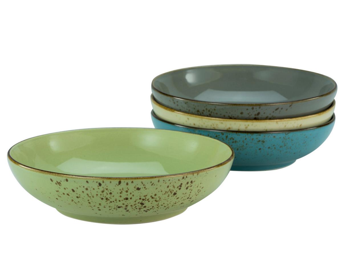 Schüssel Keramik Multicolor Nc Poke Bowl 4tlg D: 22,5cm - Multicolor, KONVENTIONELL, Keramik (22,5/5,8cm) - Creatable
