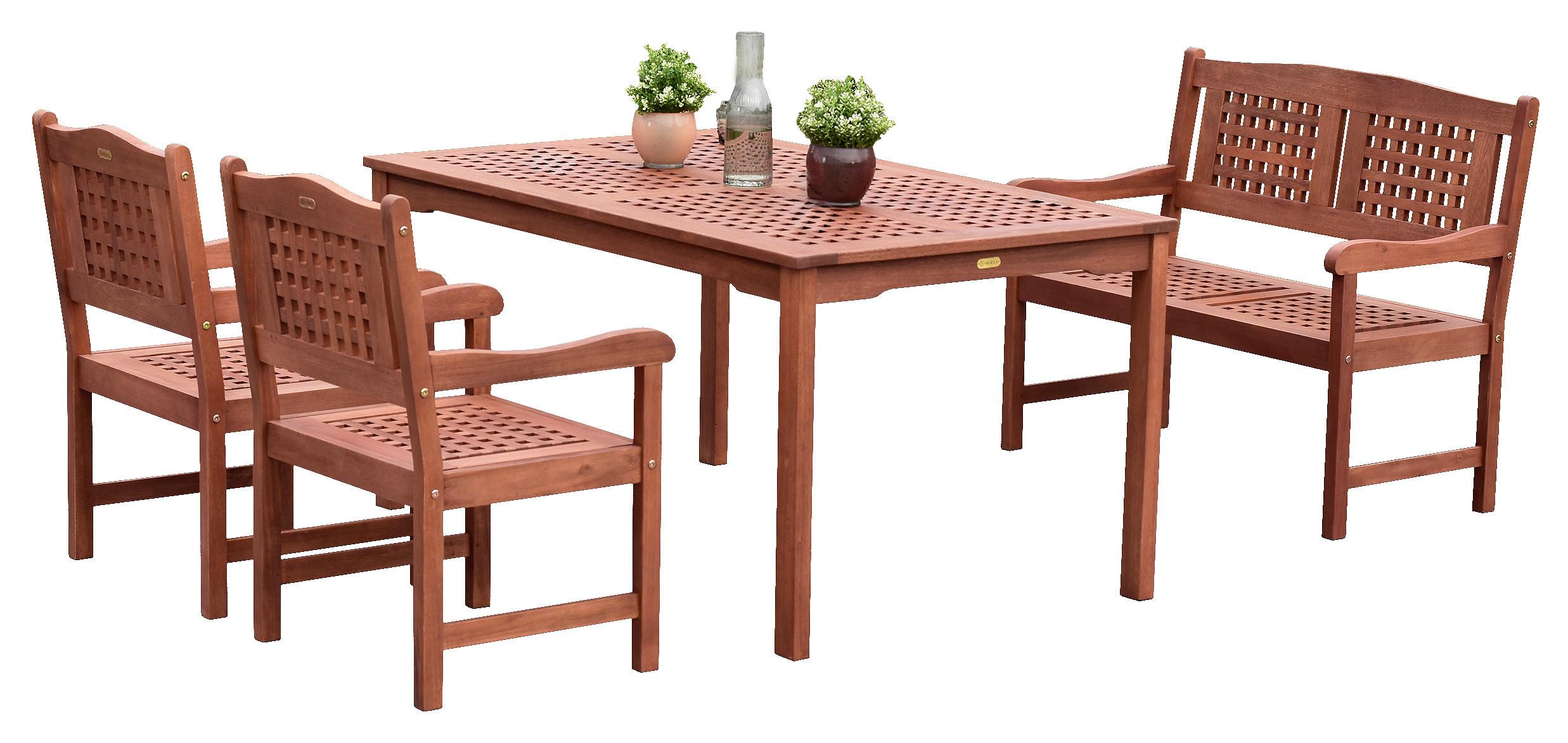 GARTENSET LIMA - Naturfarben, MODERN, Holz - Gardenson