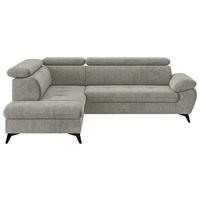 Ecksofa mit Bettkasten Hudson 207x265 cm Schlammfarben - Schlammfarben/Schwarz, Textil (207/265cm) - MID.YOU