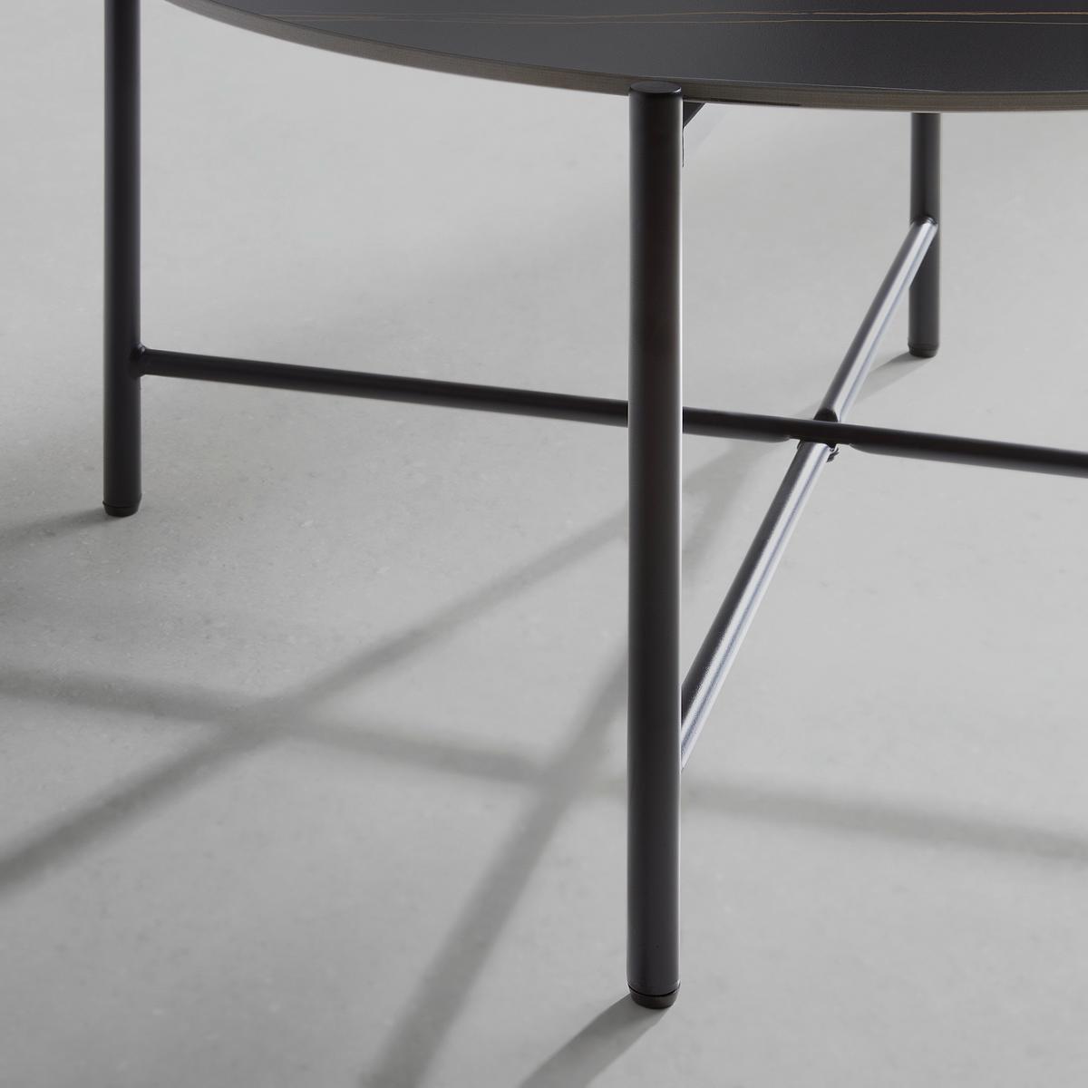 KONFERENČNÍ STOLEK MONZA - černá, Moderní, kov/keramika (80/80/43cm) - Mömax