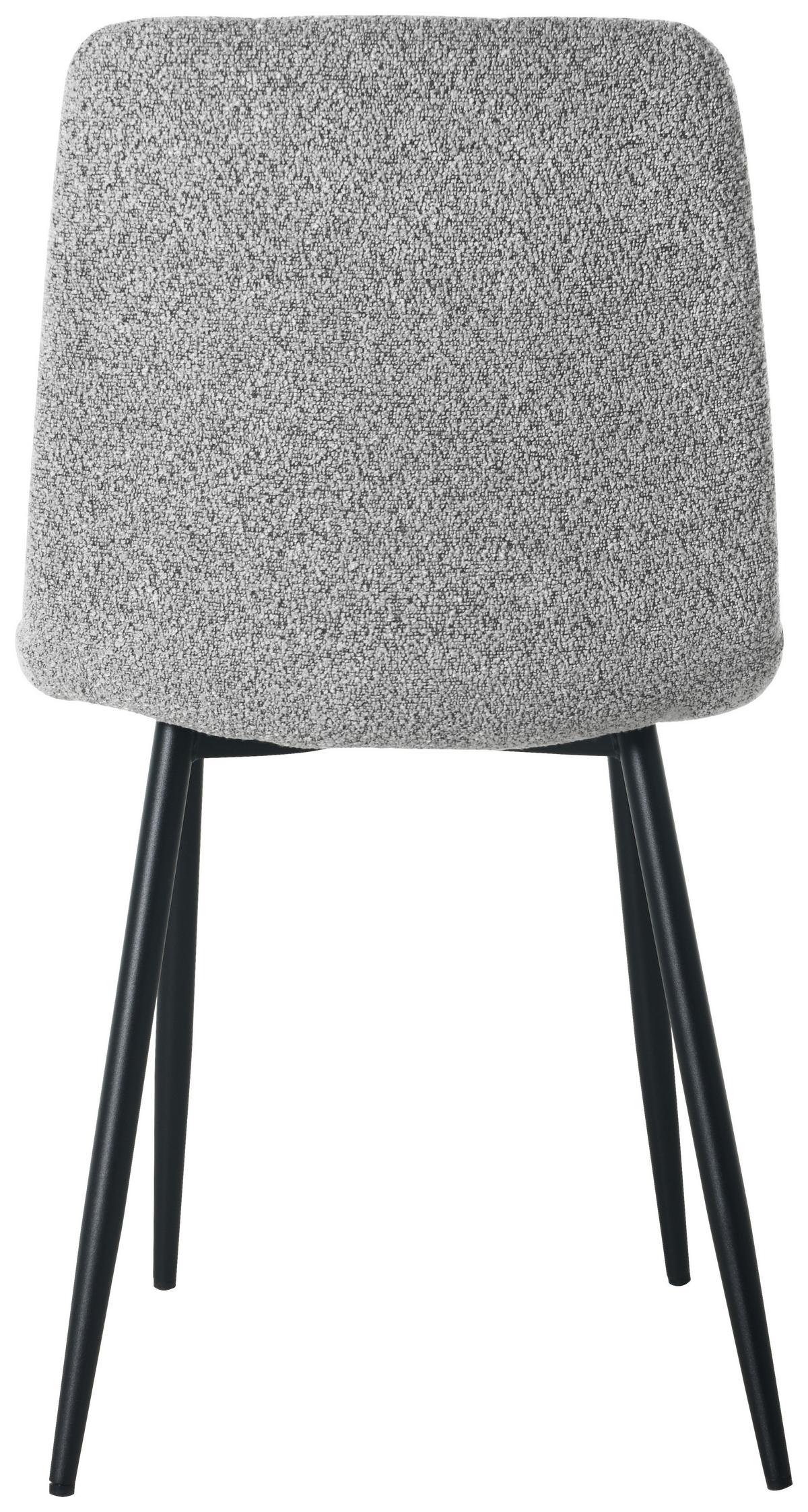 Židle Nino, šedá - šedá/černá, Moderní, kov/dřevo (45/88/55cm) - Based