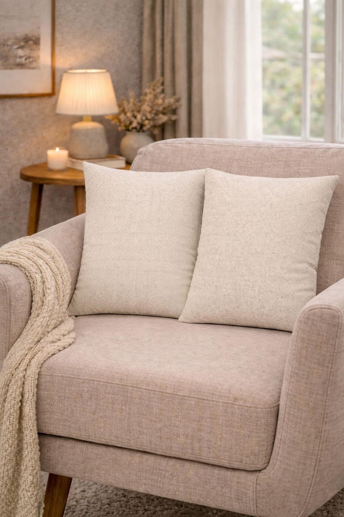ZIERKISSEN Natur 50x50 cm - Beige, Basics, Textil (50/50cm)
