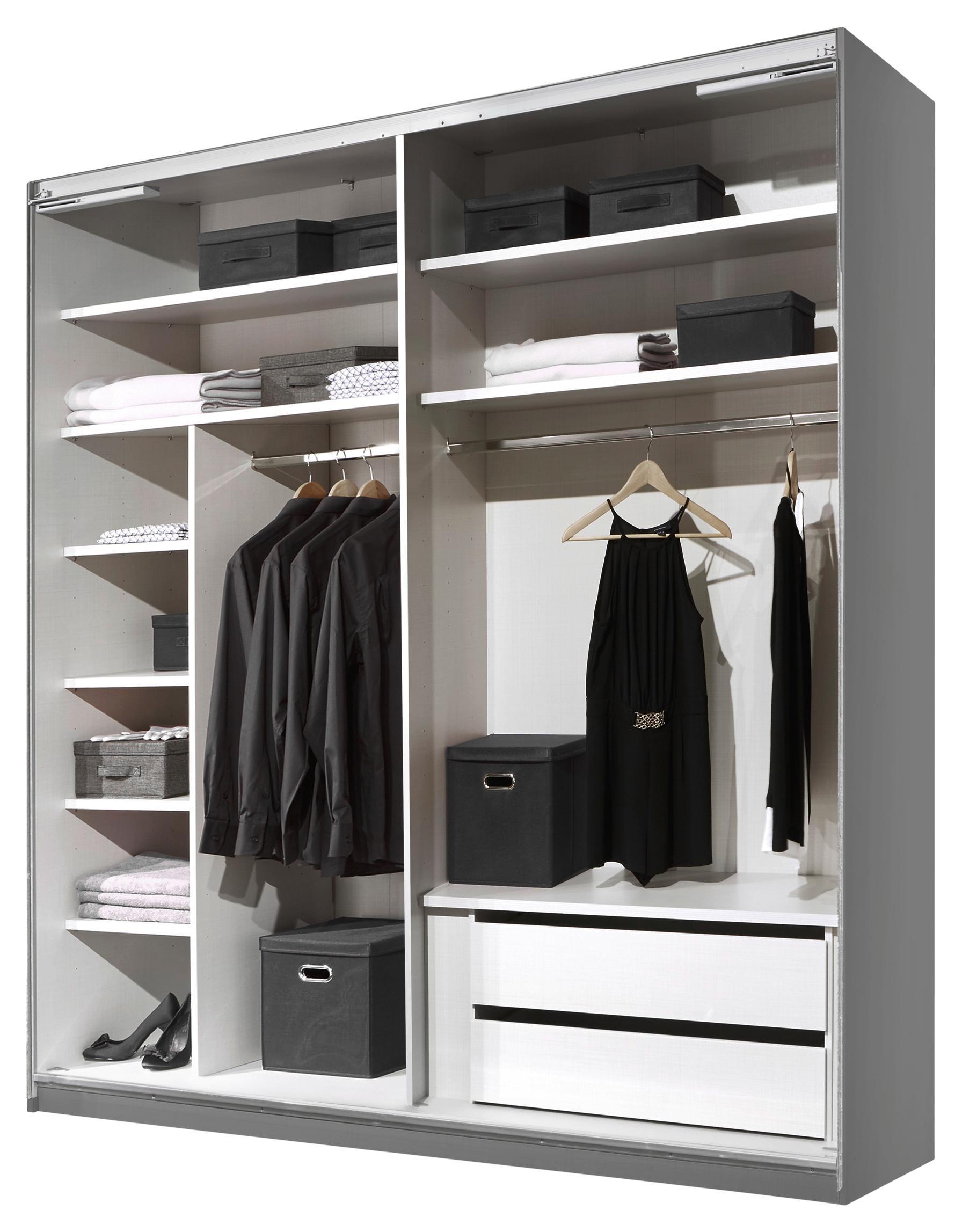 Schwebetürenschrank INCLUDO in Grau
