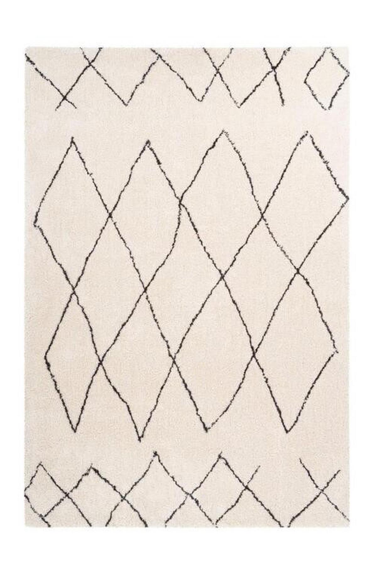 Hochflor Teppich Creme/Beige Orlando 120x170 cm - Beige/Creme, Design, Textil (120/170cm) - Kayoom