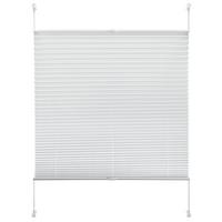 Plissee Solid Crash Weiß B: 50 cm mit Klemmträger - Weiß, Basics, Textil (50/130cm)