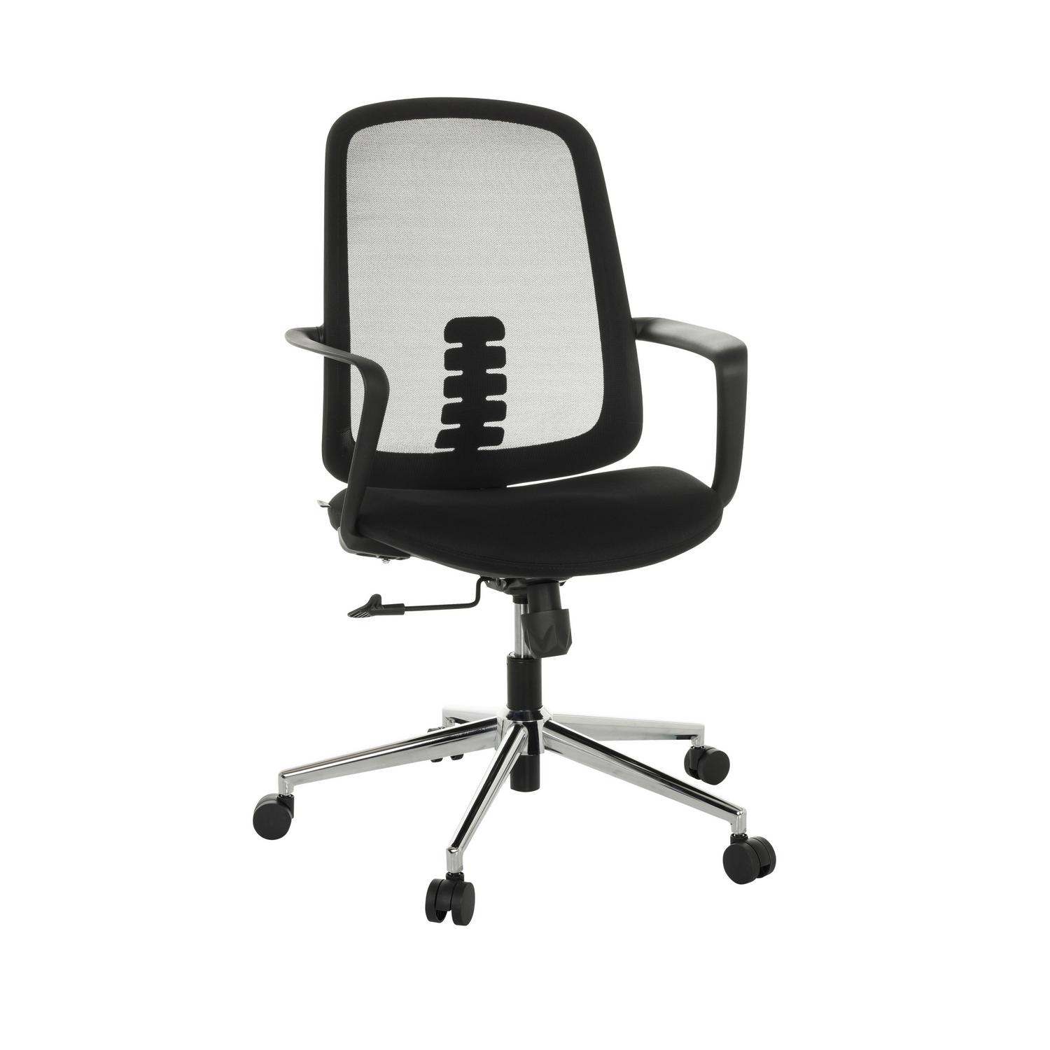 Drehstuhl Sediolo B Schwarz 63x100-108x63 cm