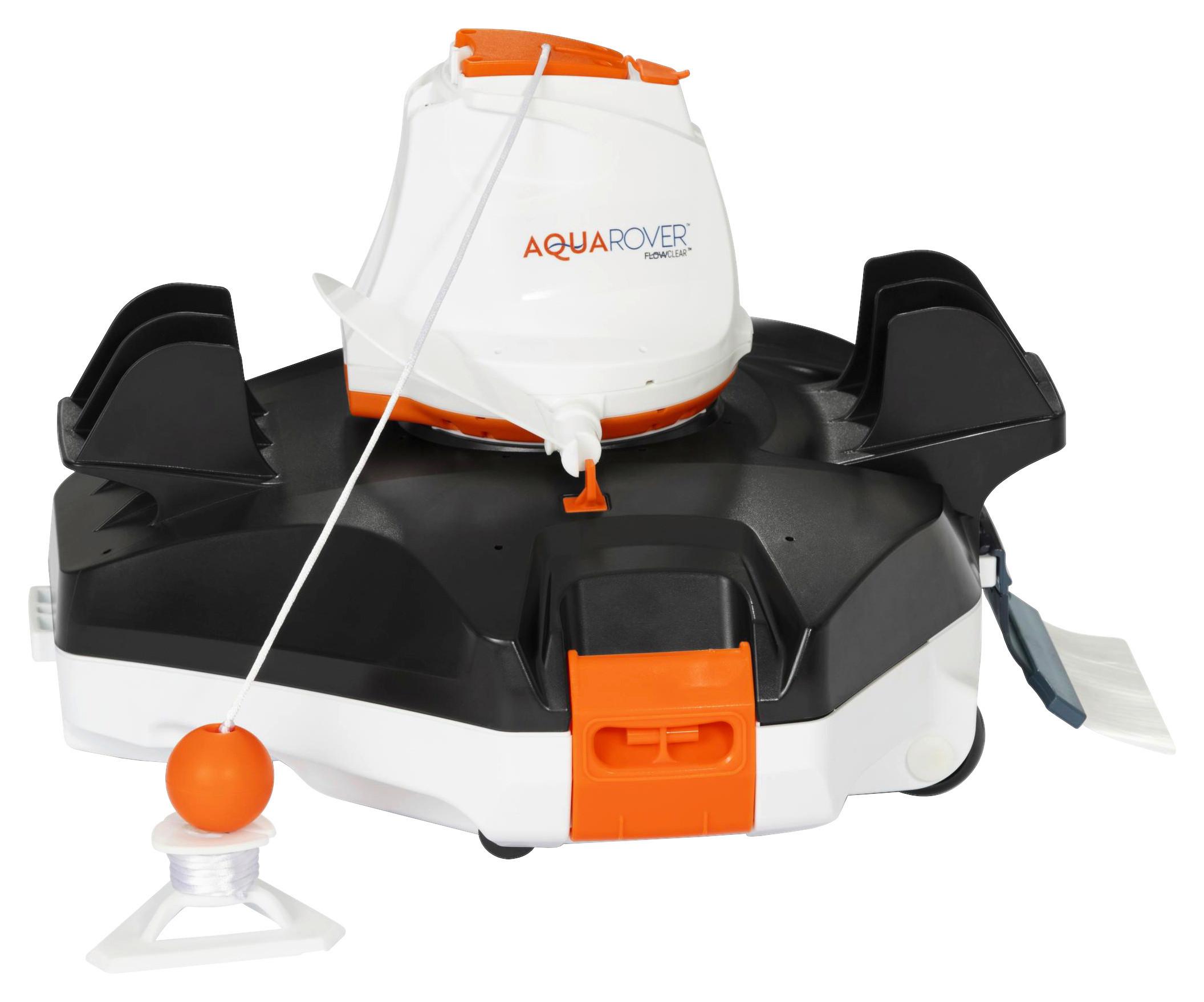 Poolroboter Aquapower, Akku Laufzeit 90 Minuten - Schwarz/Orange, MODERN, Kunststoff (40,5/39,3/28,5cm) - Bestway