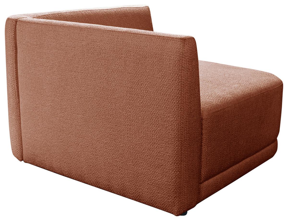 Sofa Zuri Rostfarben/creme, B: 110cm - Rostfarben/Creme, Trend, Textil (110/75/115cm) - Livetastic