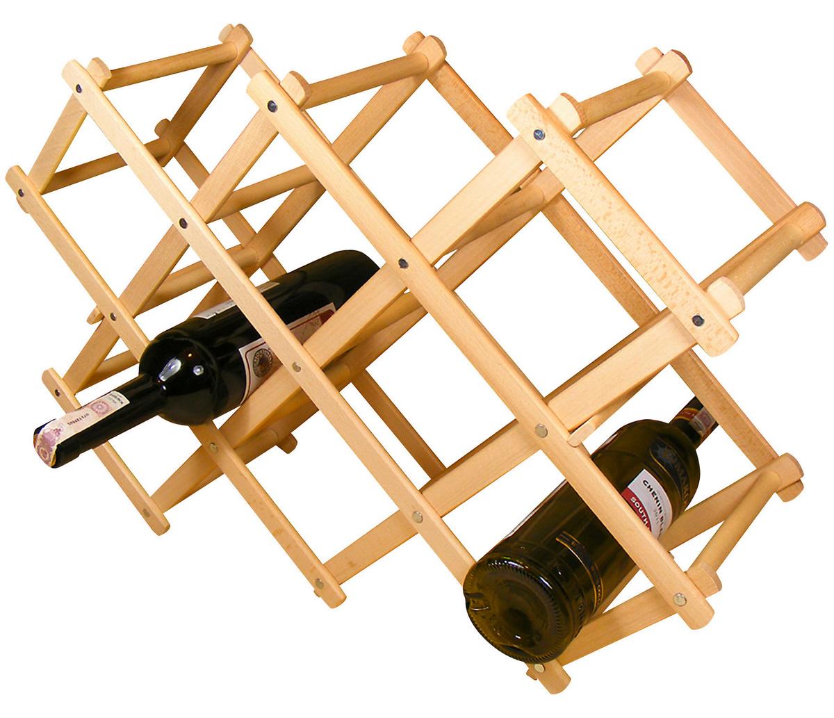 Palacktartó 8 Palackhoz - fa (58/17/40cm)