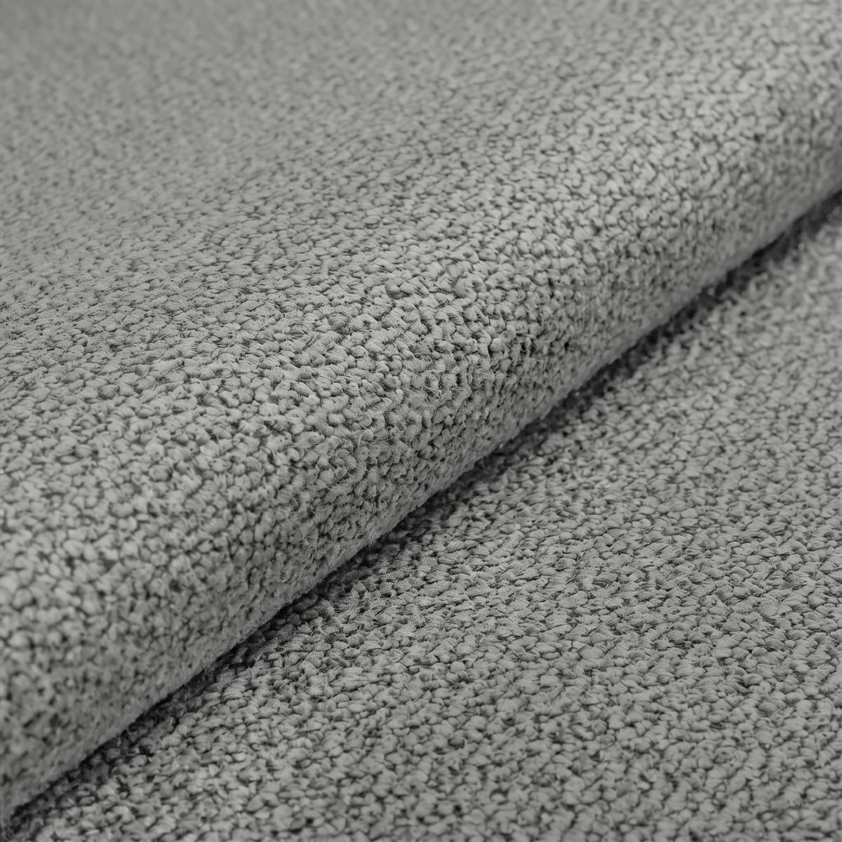 Megasofa Mega Chenille hellgrau, B: 255cm - Hellgrau/Schwarz, Trend, Textil (255/94/126cm) - Luca Bessoni