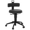Bürohocker Top Work Flex Pu - Schwarz, Basics, Leder/Kunststoff (40/74-86/46cm) - MID.YOU