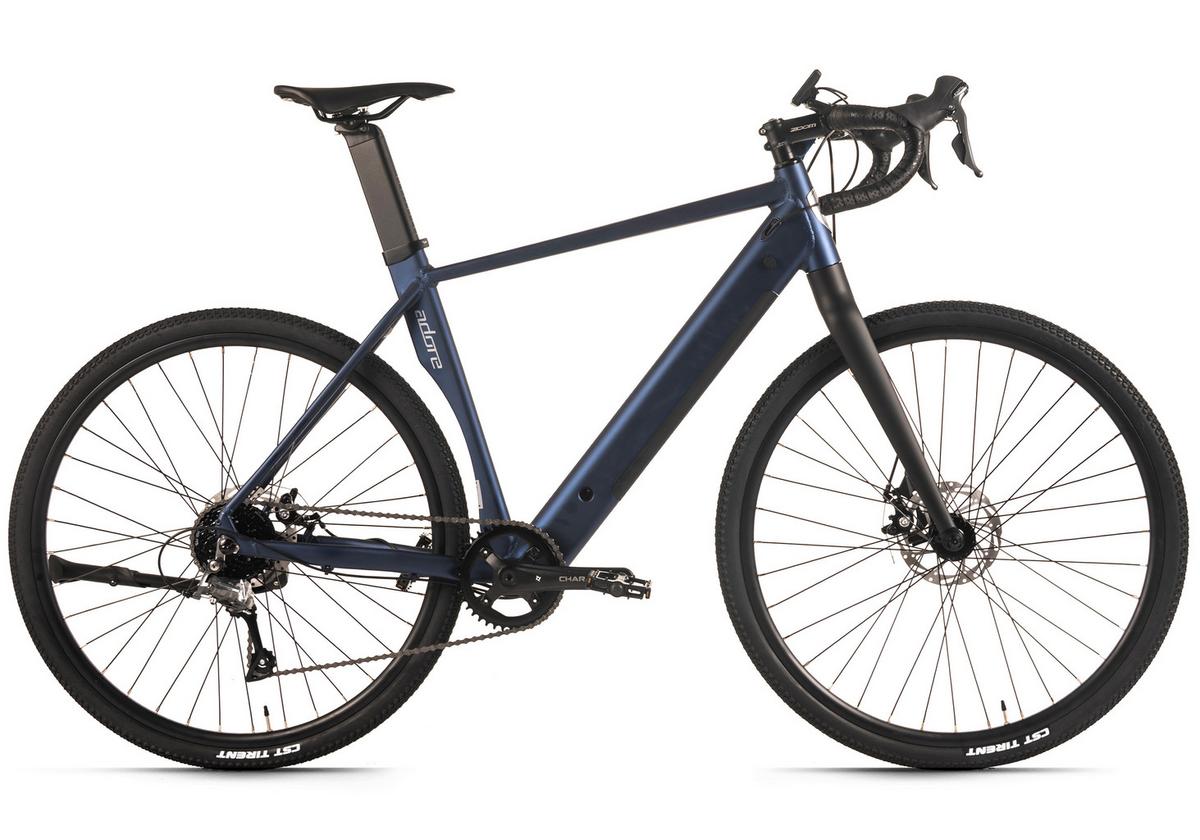 E-gravelbike  Tourenfahrrad Dunkelblau Matt - Dunkelblau, LIFESTYLE, Metall (180/70/100cm)