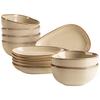 Snackschalenset Cordelia Sandfarben, 12-teilig - Sandfarben, Trend, Keramik - Mäser