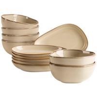 Snackschalenset Cordelia Sandfarben, 12-teilig - Sandfarben, Trend, Keramik - Mäser