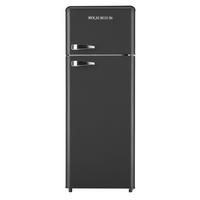 Kühl-gefrierkombination Gk 212.4rt B Schwarz 172+39 L - Schwarz, Basics, Kunststoff/Metall (54,50/145,60/62,60cm) - Wolkenstein