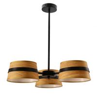 PENDELLEUCHTE 33-38296 DEMY - Eichefarben/Schwarz, KONVENTIONELL, Kunststoff/Metall (50/50/48cm)