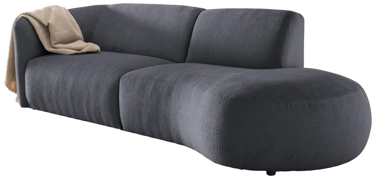 Ecksofa Jesi, Anthrazit S: 238x107 Cm - Anthrazit/Schwarz, MODERN, Textil (238/107cm) - Livetastic