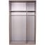 Kleiderschrank New York A - Eichefarben/Weiß, KONVENTIONELL, Holz/Holzwerkstoff (135/236/58cm) - Ombra