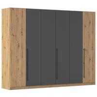 Kleiderschrank Safari B: 271 cm - Eiche Artisan/Grau, KONVENTIONELL, Holzwerkstoff (271/210/54cm)