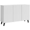Široká komoda PHUKET š: 120 cm - čierna/biela, Design, kompozitné drevo/plast (120/78/39,1cm) - Livetastic