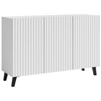 Široká komoda PHUKET š: 120 cm - čierna/biela, Design, kompozitné drevo/plast (120/78/39,1cm) - Livetastic