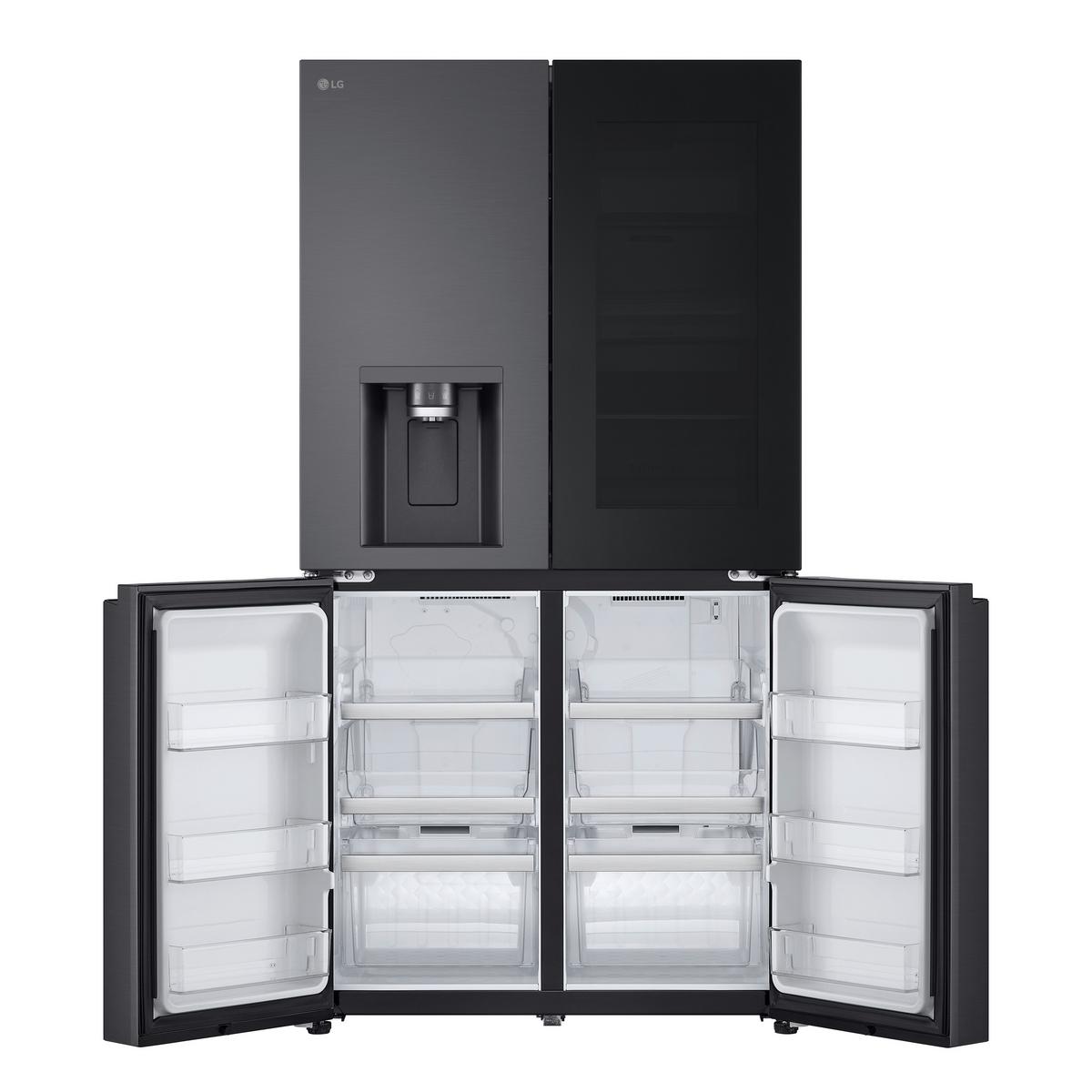 Side-By-Side Gmg960evje - Schwarz, Basics, Glas/Kunststoff (91,4/179,2/72,9cm) - LG