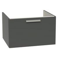 Waschtischunterschrank Taupegrau, B: 60 Cm - Taupe/Schieferfarben, MODERN, Holzwerkstoff (60/36/49cm) - Vertico