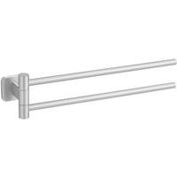 Handtuchhalter Porto Matt Edelstahlfarben B: 5 cm - Edelstahlfarben, MODERN, Metall (5/9,5/43cm) - Wenko