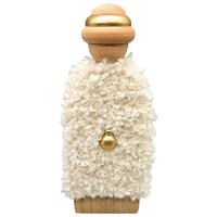 Vianočná figúrka LUIS - biela/prírodná farba, Konventionell, kompozitné drevo/textil (8/20,5/1,5cm) - Mömax