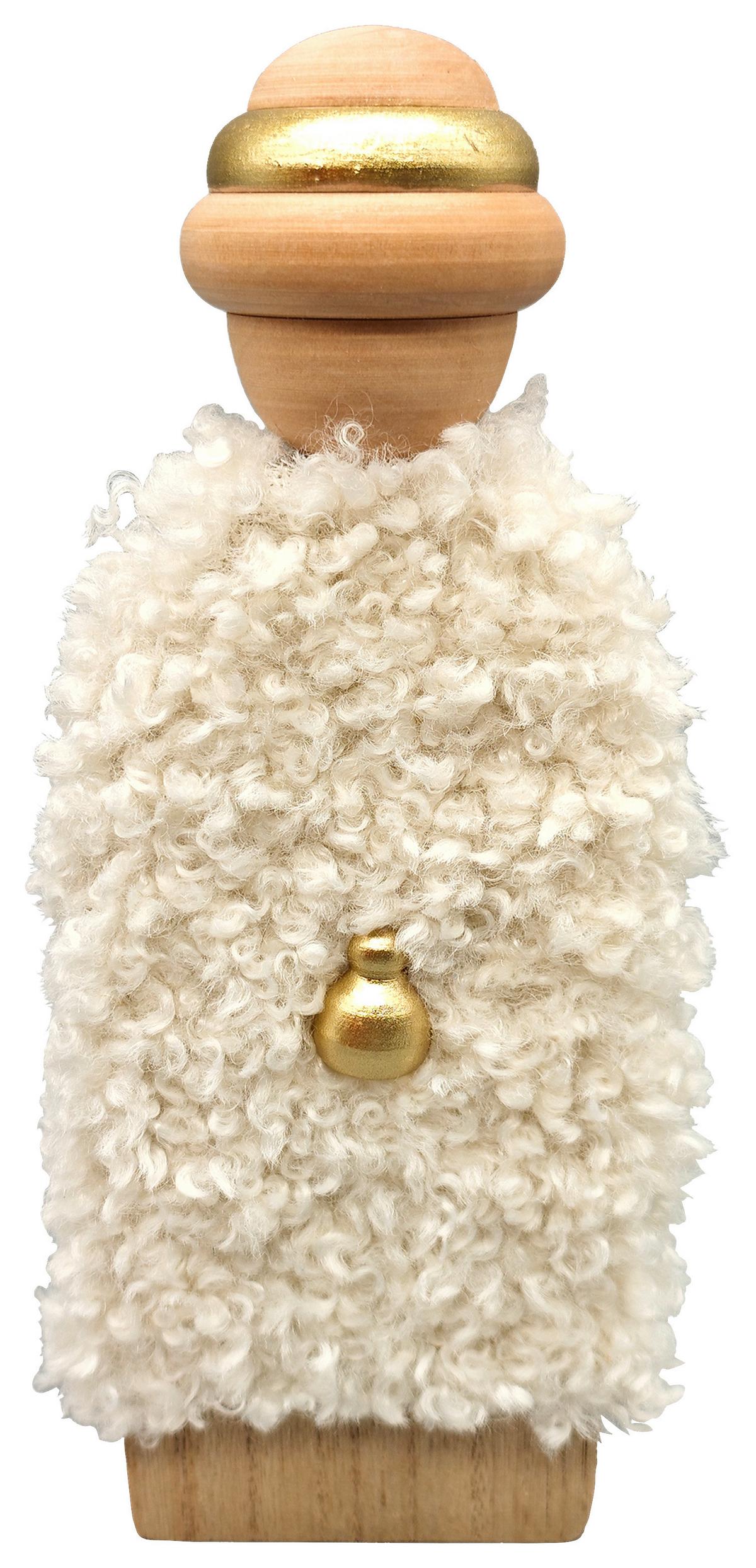 Vianočná figúrka LUIS - biela/prírodná farba, Konventionell, kompozitné drevo/textil (8/20,5/1,5cm) - Mömax