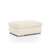 Polsterhocker Isona Creme Chenille - Chromfarben/Creme, Design, Textil (101/45/74cm) - Livetastic