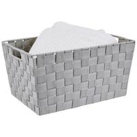 Aufbewahrungskorb Carolyn 38x26 Cm Kunststoff Grau - Grau, Basics, Kunststoff (38/19/26cm) - Ondega