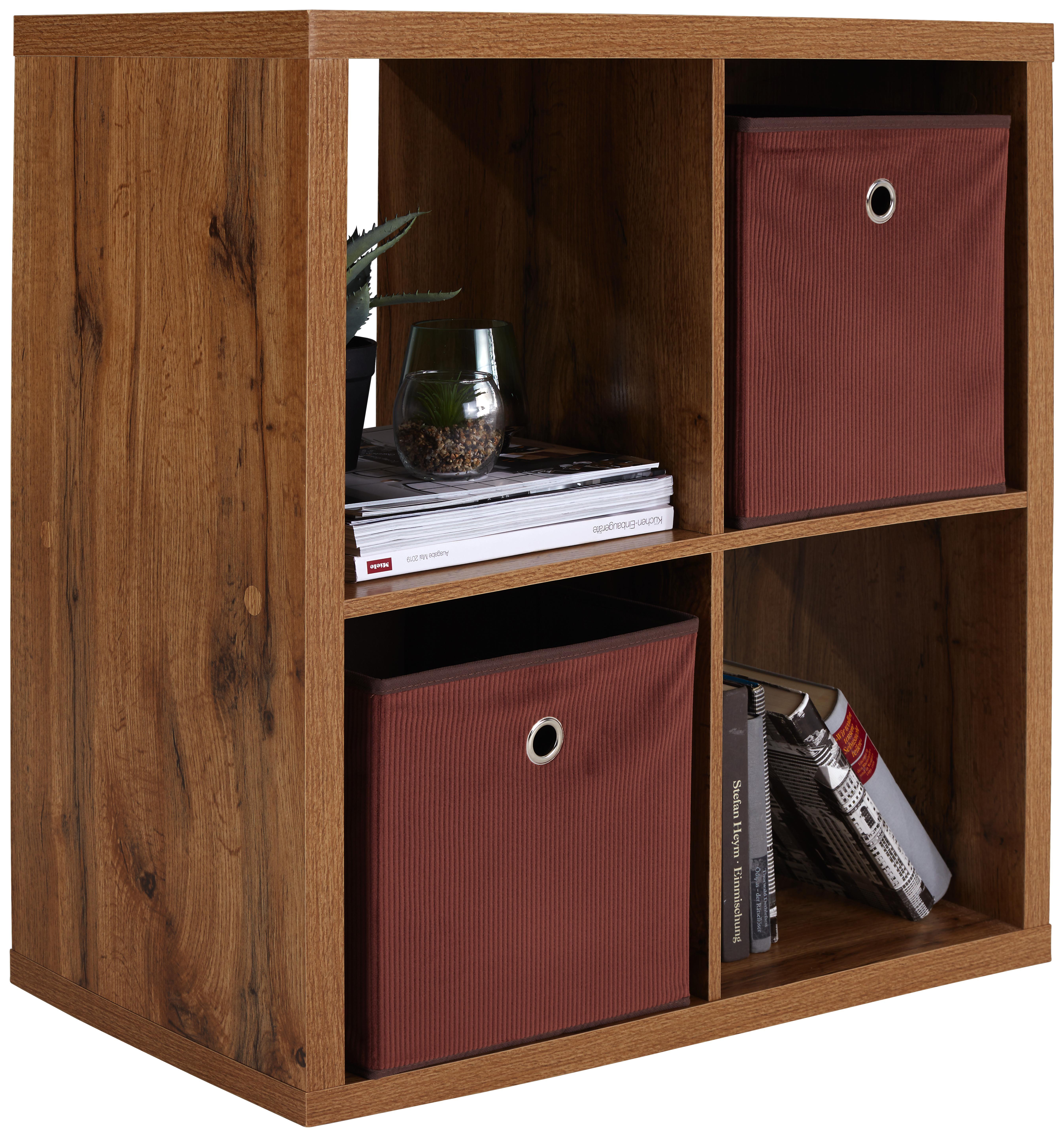 Regal Samy 1 - Eichefarben, MODERN, Holzwerkstoff (76/76/37cm)