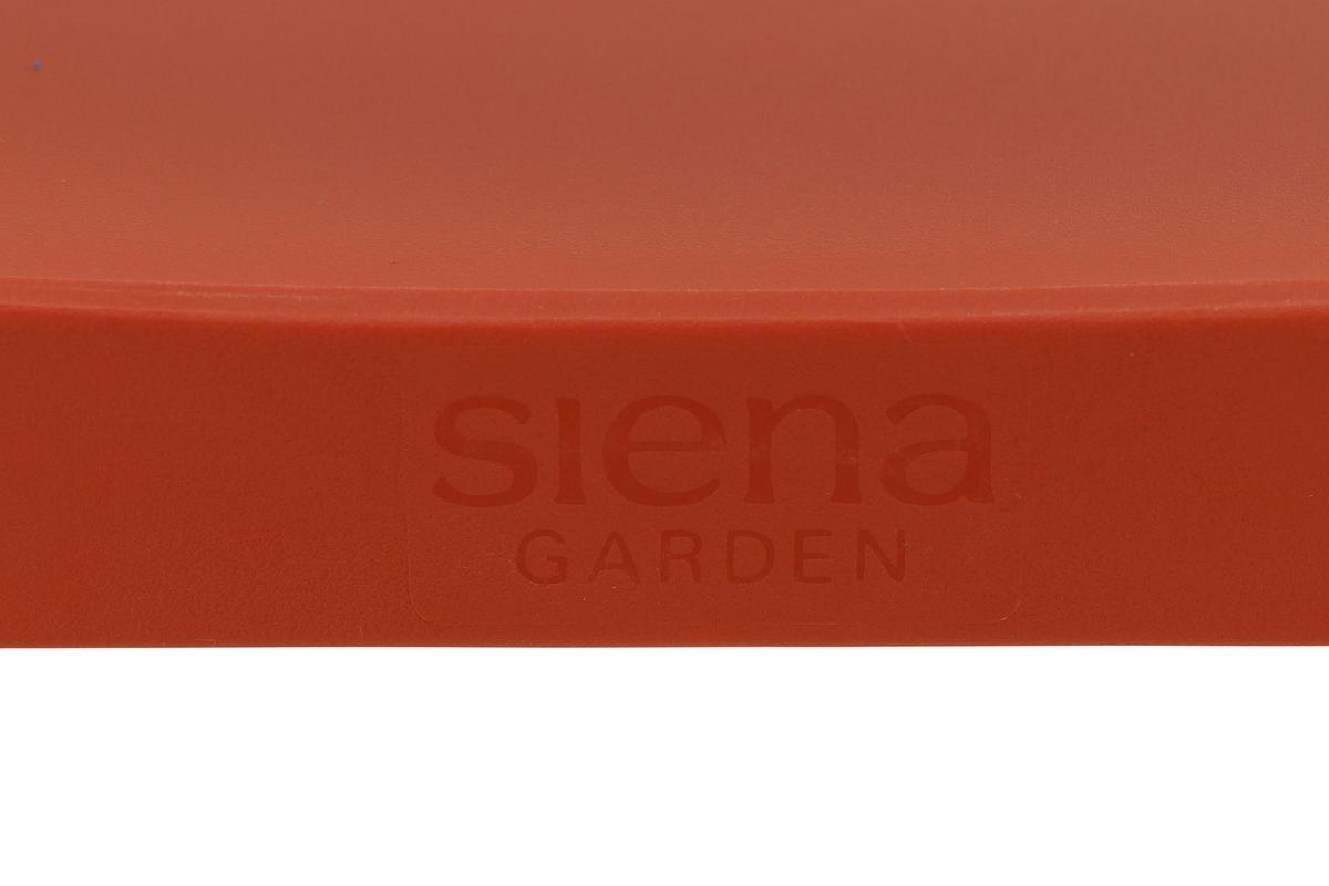 Gartengarnitur T20156 - Anthrazit/Rot, Basics, Holzwerkstoff/Kunststoff (80/80/80cm) - Siena Garden