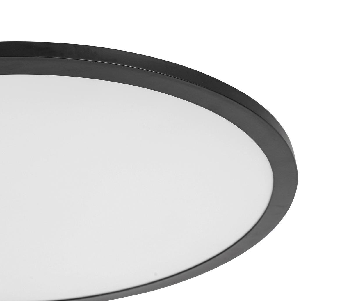 Led Mennyezeti Lámpa Sansa - fekete/fehér, Modern, műanyag/fém (45/6,7cm) - Luca Bessoni