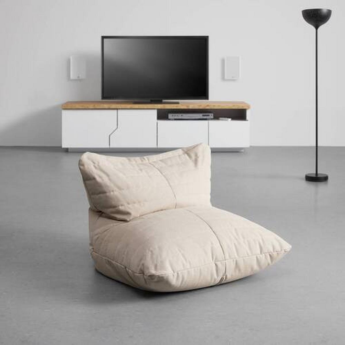 Sedací vak MARTA - béžová, Moderní, textil (81/56/71cm) - Bessagi Home