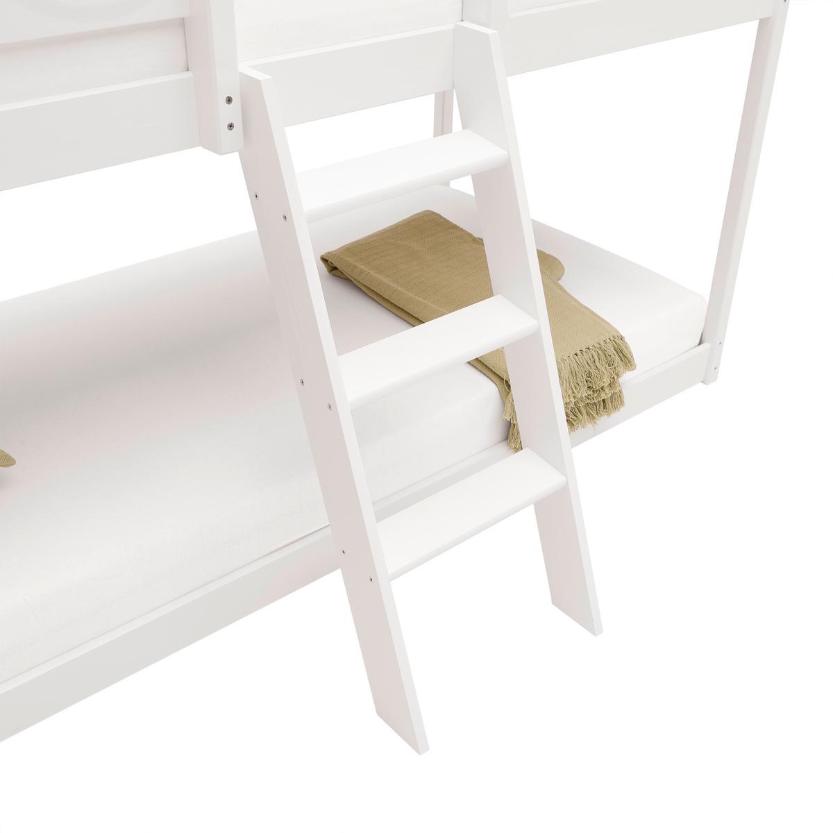 Poschodová posteľ SWEET 90x200 cm, borovica, biela - biela/farba brezy, Lifestyle, drevo (97/224/208cm) - Mömax