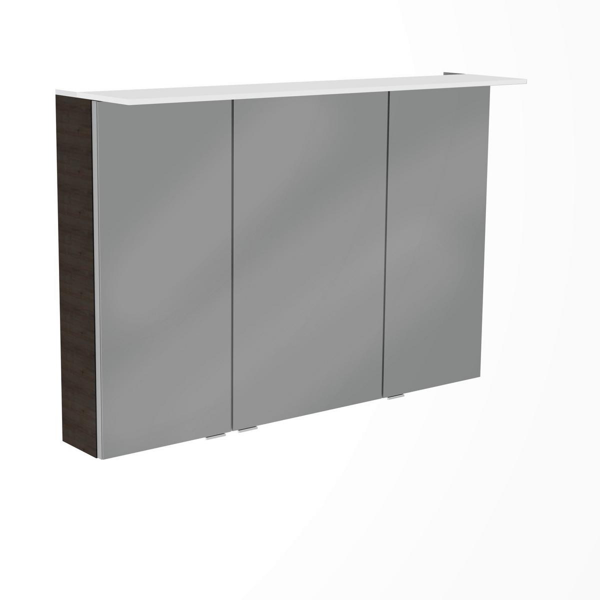Badezimmer B.Perfekt Eichefarben 3-Teilig - Eichefarben/Weiß, Basics, Glas/Keramik (102cm) - MID.YOU